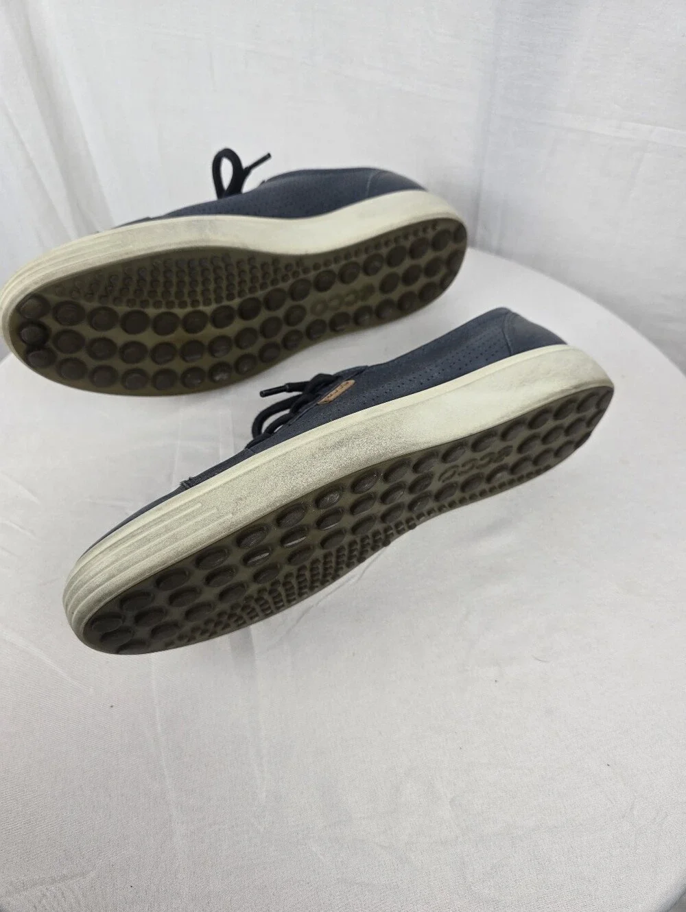 ECCO Men's Casual Slip-On in Navy and Cream Shoe Sz 9